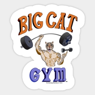 Big Cat Leopard Cartoony Sticker